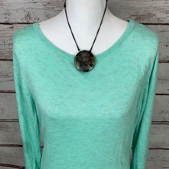 NWT  Jasmine and Ginger XL Mint Long Sleeve Top - Picture 2 of 11